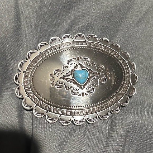 Navajo heart belt buckle - Picture 5 of 7